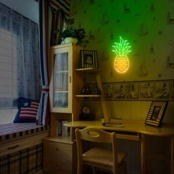Ananas LED-Neonschild für Wohnzimmer oder Kinderzimmer