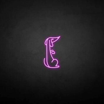 Dackel LED-Neonschild Wohnzimmer Kinderzimmer