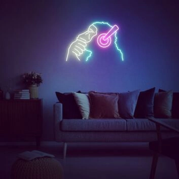 Gorilla mit Flasche LED-Neonschild für Wohnzimmer oder Bar