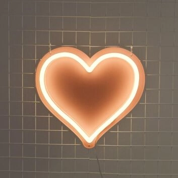 Herzform LED-Neonschild für Wohnzimmer Schlafzimmer