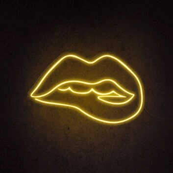 Lippenkontur LED-Neonschild für Bar Club