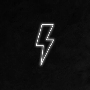 Blitzsymbol LED-Neonschild Wohnzimmer Bar