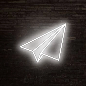 Papierflugzeug LED-Neonschild Wohnzimmer Büro