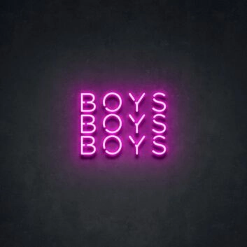 BOYS BOYS BOYS LED-Neonschild für Bar Club