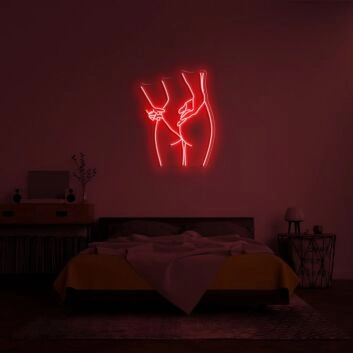 erotische Körperumrisszeichnung LED-Neonschild Schlafzimmer Bar