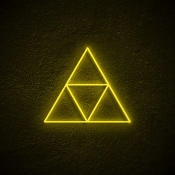 Dreiecks-Symbol LED-Neonschild für Gamingzimmer und Wohnzimmer