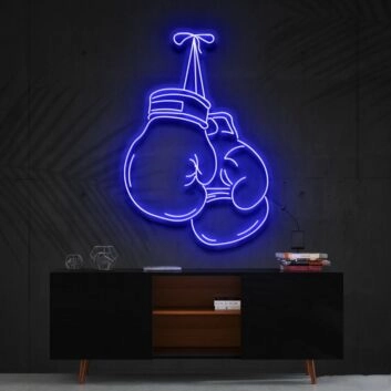 Boxhandschuhe LED-Neonschild für Fitnessstudio oder Sportbar
