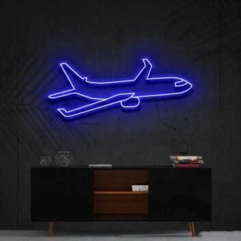 Passagierflugzeug LED-Neonschild Wohnzimmer Büro