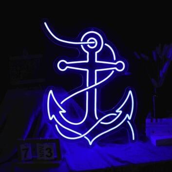 Schiffsanker LED-Neonschild für Bar oder Wohnzimmer
