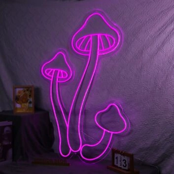 Fliegenpilz LED-Neonschild für Wohnzimmer oder Bar