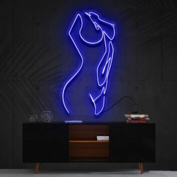 Abstrakte weibliche Körperkontur LED-Neonschild Wohnzimmer Atelier