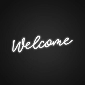 Welcome LED-Neonschild für Eingangsbereich und Geschäft