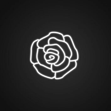 Rosenblüte LED-Neonschild Wohnzimmer Schlafzimmer