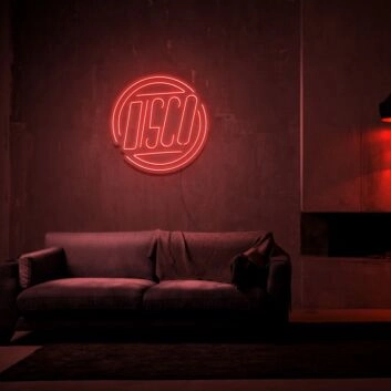 DISCO LED Neon Schriftzug als Wanddekoration