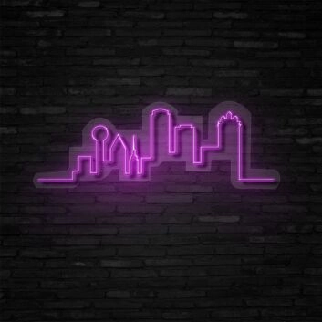 Stadt-Skyline LED-Neonschild Wohnzimmer Büro