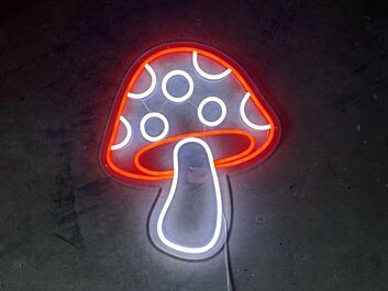 Fliegenpilz LED-Neonschild Wohnzimmer Bar