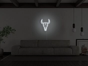 Stierschädel LED-Neonschild Wohnzimmer Bar