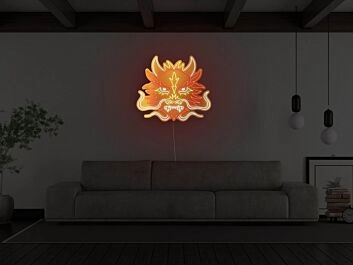 Drachenkopf LED-Neonschild Wohnzimmer Bar
