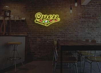 Pizza Geöffnet LED Neonschild Variante Zwei