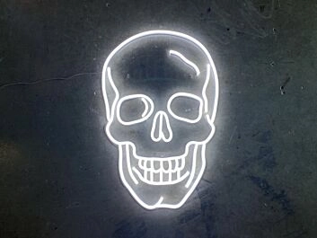 Totenkopf LED-Neonschild für Bar Club