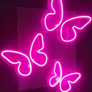Schmetterlinge LED-Neonschild Wohnzimmer Schlafzimmer