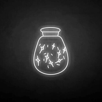 Zaubertrankflasche mit Glitzereffekt LED-Neonschild für Gaming Bar