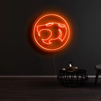 Raubkatzenkopf LED-Neonschild Wohnzimmer Gamingzimmer