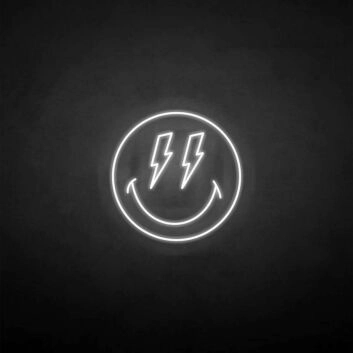 Smiley mit Blitzaugen LED-Neonschild für Bar Club