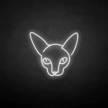 Katzenkopf LED-Neonschild für Wohnzimmer und Bar