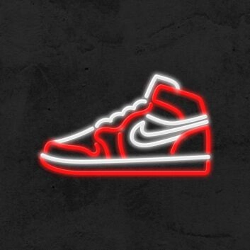 Sneaker LED-Neonschild für Wohnzimmer und Sneaker Store