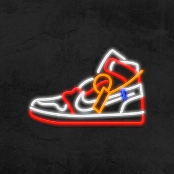 Sneaker mit Anhänger LED-Neonschild für Sneaker Store und Jugendzimmer