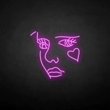 Herzsymbol LED-Neonschild für Wohnzimmer Schlafzimmer