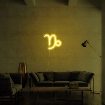 Steinbock Sternzeichen Symbol LED-Neonschild Wohnzimmer Schlafzimmer