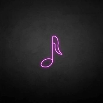Musiknote LED-Neonschild Musikstudio Wohnzimmer
