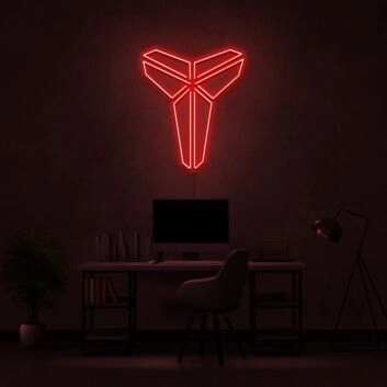 stilisiertes Tierkopf-Logo LED-Neonschild für Home Office und Gaming Zimmer