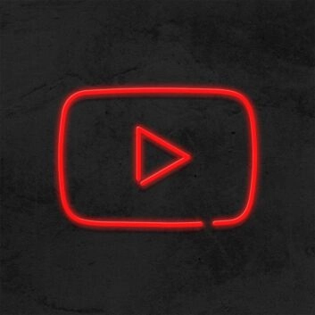 Play Symbol LED-Neonschild für Studio und Gaming