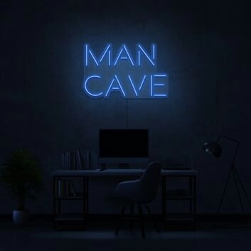 MAN CAVE LED-Neonschild für Wohnzimmer oder Arbeitszimmer
