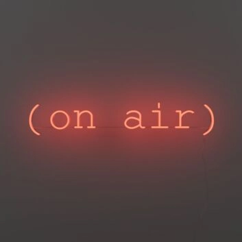 (on air) LED-Neonschild für Studio und Podcast