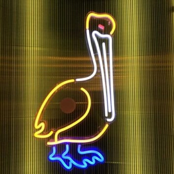 Pelikan LED-Neonschild für Bar und Restaurant