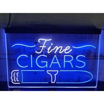 Fine Cigars LED-Neonschild für Bar Lounge