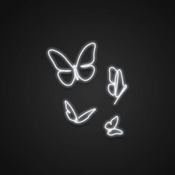 Schmetterlinge LED-Neonschild Wohnzimmer Schlafzimmer