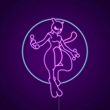 Fantasiewesen mit Katzenmerkmalen LED-Neonschild Gamingzimmer