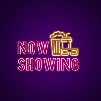 NOW SHOWING LED-Neonschild für Kino Filmvorführung