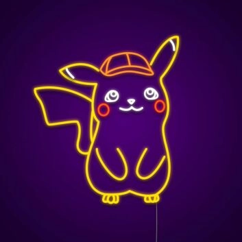 Comicfigur mit Mütze LED-Neonschild für Kinderzimmer Gamingraum
