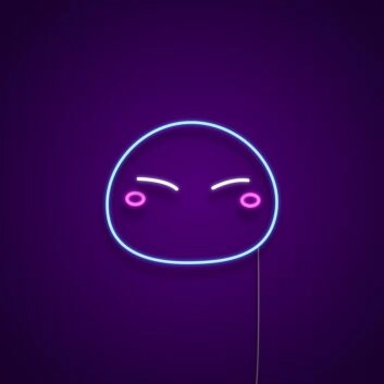 lächelndes Emoji Gesicht LED-Neonschild Wohnzimmer Gaming Zimmer