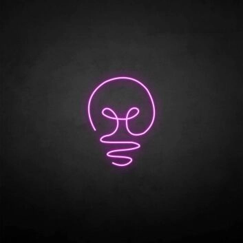 Glühbirne LED-Neonschild Wohnzimmer Büro