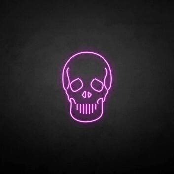 Totenkopf LED-Neonschild für Bar und Club