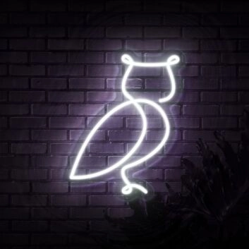 Eule LED-Neonschild Wohnzimmer Bar