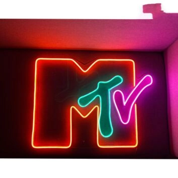 MTV LED-Neonschild für Bar und Musikstudio