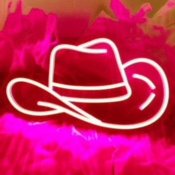 Cowboyhut LED-Neonschild für Bar Club